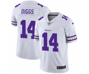 Men's Minnesota Vikings #14 Stefon Diggs White Team Logo Cool Edition Jersey