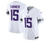 Men's Minnesota Vikings #15 Dallas Turner White F.U.S.E. Winter Warrior Limited Football Stitched Jersey