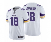 Men's Minnesota Vikings #18 Justin Jefferson 2020 White Vapor Untouchable Nike Limited Jersey