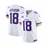 Men's Minnesota Vikings #18 Justin Jefferson White 2023 F.U.S.E. With 1-Star C Patch Vapor Untouchable Limited Football Stitched Jersey