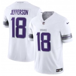 Men's Minnesota Vikings #18 Justin Jefferson White F.U.S.E. Winter Warrior Limited Stitched Jersey