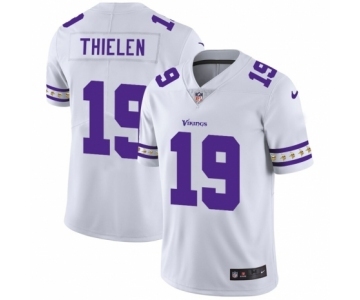 Men's Minnesota Vikings #19 Adam Thielen White Team Logo Cool Edition Jersey