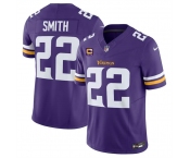 Men's Minnesota Vikings #22 Harrison Smith Purple 2024 F.U.S.E. With 4-Star C Patch Vapor Untouchable Limited Stitched Jersey