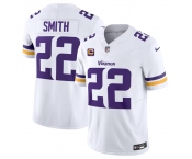 Men's Minnesota Vikings #22 Harrison Smith White 2024 F.U.S.E. With 4-Star C Patch Vapor Untouchable Limited Stitched Jersey