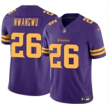 Men's Minnesota Vikings #26 Kene Nwangwu Purple 2023 F.U.S.E. Color Rush Untouchable Limited Stitched Jersey