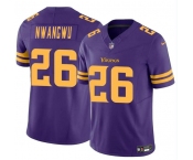 Men's Minnesota Vikings #26 Kene Nwangwu Purple 2023 F.U.S.E. Color Rush Untouchable Limited Stitched Jersey