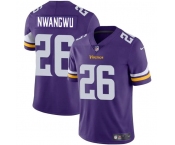 Men's Minnesota Vikings #26 Kene Nwangwu Purple Vapor Untouchable Limited Stitched Jersey