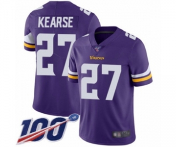 Men's Minnesota Vikings #27 Jayron Kearse Purple Team Color Vapor Untouchable Limited Player 100th Season Football Jersey