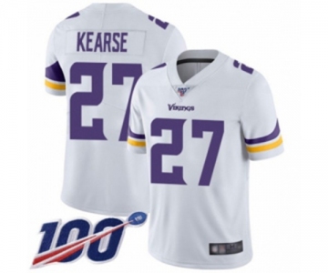 Men's Minnesota Vikings #27 Jayron Kearse White Vapor Untouchable Limited Player 100th Season Football Jersey