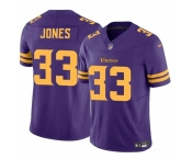 Men's Minnesota Vikings #33 Aaron Jones Purple F.U.S.E. Color Rush Vapor Untouchable Limited Football Stitched Jersey