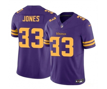 Men's Minnesota Vikings #33 Aaron Jones Purple F.U.S.E. Color Rush Vapor Untouchable Limited Football Stitched Jersey