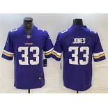 Men's Minnesota Vikings #33 Aaron Jones Purple Vapor Untouchable Limited Stitched Jersey