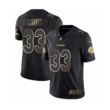 Men's Minnesota Vikings #33 Dalvin Cook Black Gold Vapor Untouchable Limited Football Jersey