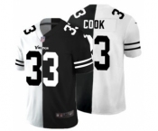 Men's Minnesota Vikings #33 Dalvin Cook Black V White Peace Split Vapor Untouchable Limited Football Jersey