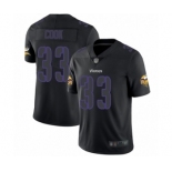 Men's Minnesota Vikings #33 Dalvin Cook Limited Black Rush Impact Football Jersey