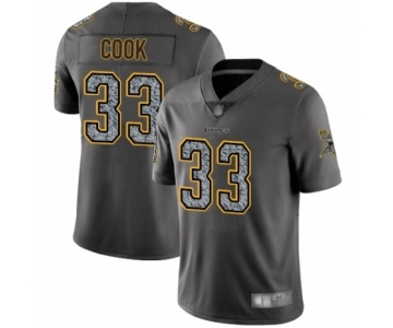 Men's Minnesota Vikings #33 Dalvin Cook Limited Gray Static Fashion Football Jersey