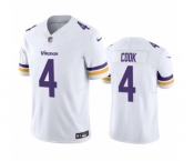 Men's Minnesota Vikings #4 Dalvin Cook White 2023 F.U.S.E. Vapor Untouchable Stitched Jersey