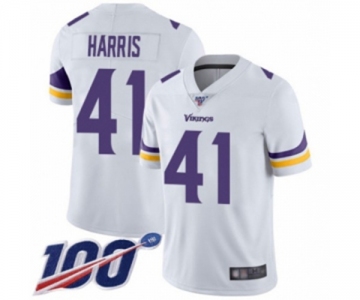 Men's Minnesota Vikings #41 Anthony Harris White Vapor Untouchable Limited Player 100th Season Football Jersey