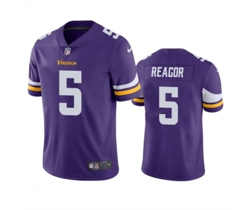 Men's Minnesota Vikings #5 Jalen Reagor Purple Vapor Untouchable Stitched Jersey