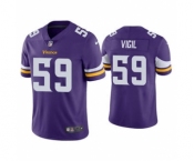 Men's Minnesota Vikings #59 Nick Vigil Purple Vapor Untouchable Limited Stitched Jersey