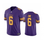 Men's Minnesota Vikings #6 Lewis Cine Purple 2023 F.U.S.E. Color Rush Stitched Jersey