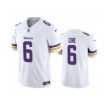 Men's Minnesota Vikings #6 Lewis Cine White 2023 F.U.S.E. Vapor Untouchable Stitched Jersey