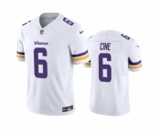 Men's Minnesota Vikings #6 Lewis Cine White 2023 F.U.S.E. Vapor Untouchable Stitched Jersey