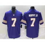 Men's Minnesota Vikings #7 Byron Murphy Jr Purple 2023 FUSE Vapor Limited Throwback Stitched Jersey