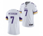 Men's Minnesota Vikings #7 Patrick Peterson White Vapor Untouchable Limited Stitched Jersey