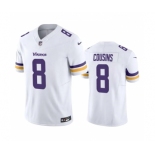 Men's Minnesota Vikings #8 Kirk Cousins White 2023 F.U.S.E. Vapor Untouchable Stitched Jersey