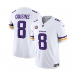 Men's Minnesota Vikings #8 Kirk Cousins White 2023 F.U.S.E. With 4-Star C Patch Vapor Untouchable Limited Football Stitched Jersey