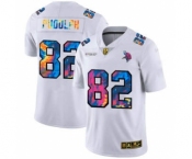 Men's Minnesota Vikings #82 Kyle Rudolph White Multi-Color 2020 Football Crucial Catch Limited Football Jersey