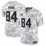 Men's Minnesota Vikings #84 Randy Moss 2024 F.U.S.E Arctic Camo Salute To Service Limited Stitched Football Jersey