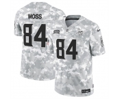 Men's Minnesota Vikings #84 Randy Moss 2024 F.U.S.E Arctic Camo Salute To Service Limited Stitched Football Jersey