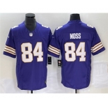 Men's Minnesota Vikings #84 Randy Moss Purple 2023 F.U.S.E. Vapor Untouchable Limited Stitched Jersey