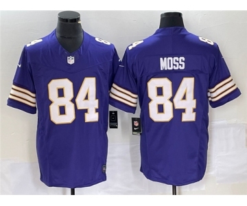 Men's Minnesota Vikings #84 Randy Moss Purple 2023 F.U.S.E. Vapor Untouchable Limited Stitched Jersey