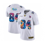 Men's Minnesota Vikings #84 Randy Moss White Multi-Color 2020 Football Crucial Catch Limited Football Jersey