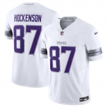 Men's Minnesota Vikings #87 T.J. Hockenson White F.U.S.E. Winter Warrior Limited Football Stitched Jersey