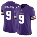 Men's Minnesota Vikings #9 J.J. McCarthy Purple 2024 Draft F.U.S.E. Vapor Untouchable Limited Football Stitched Jersey