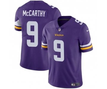 Men's Minnesota Vikings #9 J.J. McCarthy Purple 2024 Draft Vapor Untouchable Limited Football Stitched Jersey