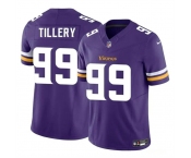 Men's Minnesota Vikings #99 Jerry Tillery Purple 2023 F.U.S.E. Vapor Untouchable Limited Football Stitched Jersey