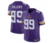 Men's Minnesota Vikings #99 Jerry Tillery Purple Vapor Untouchable Limited Football Stitched Jersey