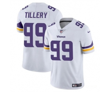 Men's Minnesota Vikings #99 Jerry Tillery White Vapor Untouchable Limited Football Stitched Jersey