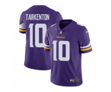 Men's Nike Minnesota Vikings #10 Fran Tarkenton Vapor Untouchable Limited Purple Team Color NFL Jersey