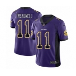 Men's Nike Minnesota Vikings #11 Laquon Treadwell Limited Purple Rush Drift Fashion NFL Jersey