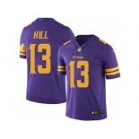 Men's Nike Minnesota Vikings #13 Shaun Hill Limited Purple Rush NFL Jersey