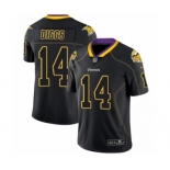 Men's Nike Minnesota Vikings #14 Stefon Diggs Limited Rush Lights Out Black NFL Jersey