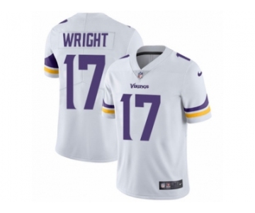 Men's Nike Minnesota Vikings #17 Jarius Wright Vapor Untouchable Limited White NFL Jersey