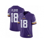 Men's Nike Minnesota Vikings #18 Michael Floyd Vapor Untouchable Limited Purple Team Color NFL Jersey