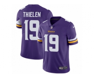 Men's Nike Minnesota Vikings #19 Adam Thielen Vapor Untouchable Limited Purple Team Color NFL Jersey